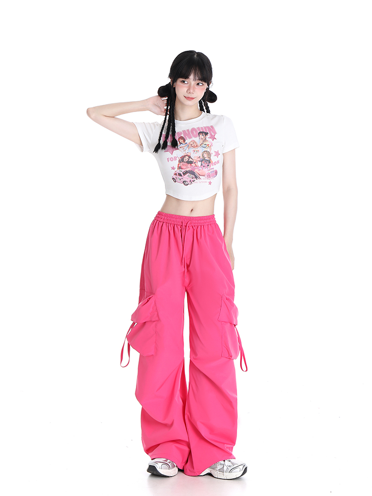 Loose Wide-Leg Quick-Dry Casual Work Pants for Summer 2025 - American Style Sports Trousers Loose Wide-Leg Quick-Dry Casual Work Pants for Summer 2025 - American Style Sports Trousers