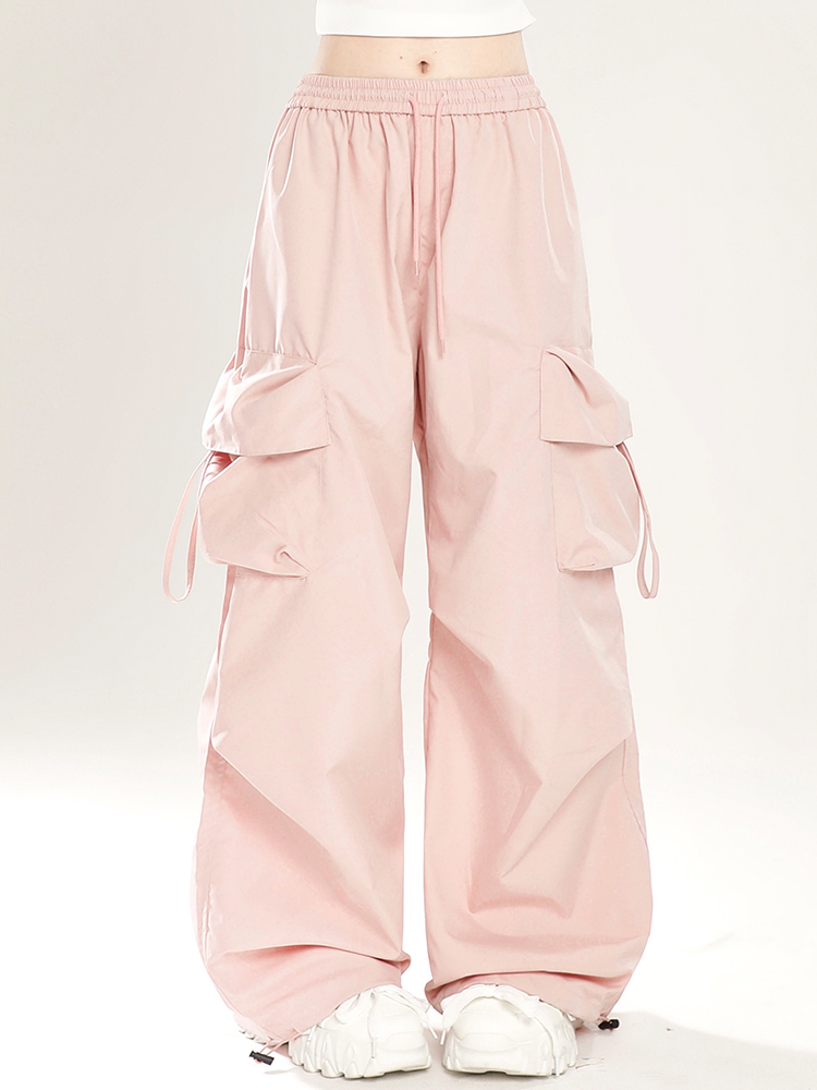 Loose Wide-Leg Quick-Dry Casual Work Pants for Summer 2025 - American Style Sports Trousers Loose Wide-Leg Quick-Dry Casual Work Pants for Summer 2025 - American Style Sports Trousers