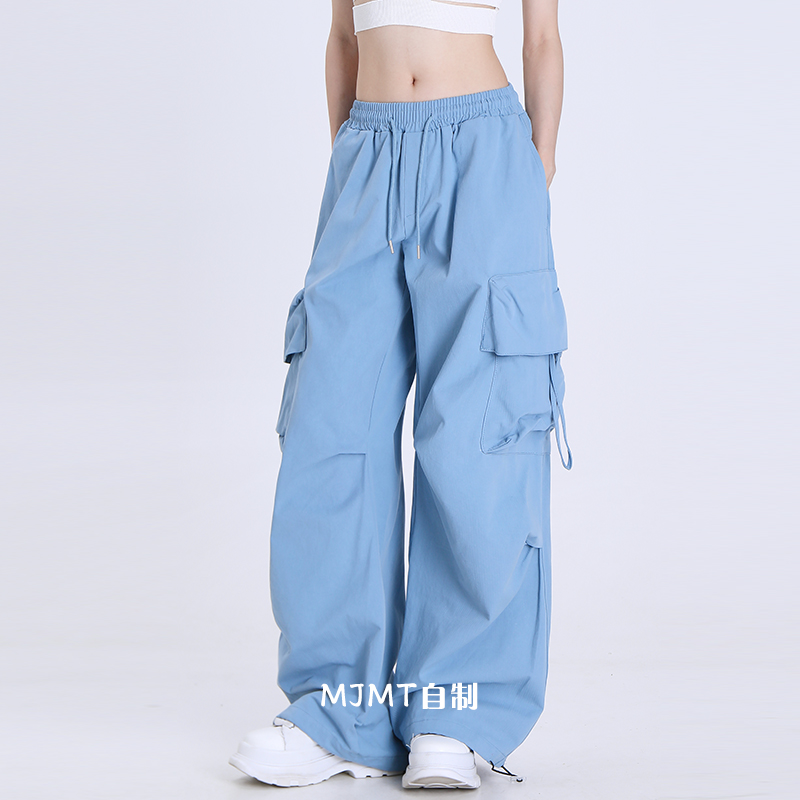 Loose Wide-Leg Quick-Dry Casual Work Pants for Summer 2025 - American Style Sports Trousers Loose Wide-Leg Quick-Dry Casual Work Pants for Summer 2025 - American Style Sports Trousers