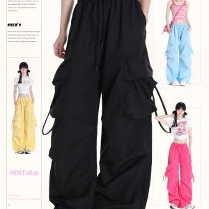 Loose Wide-Leg Quick-Dry Casual Work Pants for Summer 2025 - American Style Sports Trousers