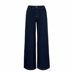 Low-Rise Vintage Loose Wide-Leg Jeans for Women - 90s Inspired Denim Trousers