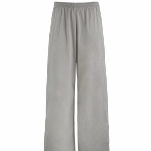 Low-Waist Retro Color-Block Wide-Leg Sports Cargo Pants for Sun Protection - 90s Inspired Fashion