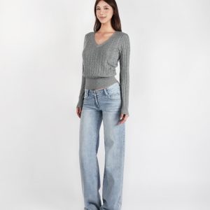 Low-Waist Straight-Leg Slimming Jeans for Women - Trendy Y2K Style, Perfect for Casual Outfits and Everyday Wear