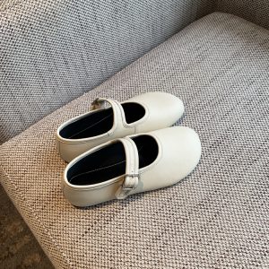 Mary Jane Flats for Women - 2025 Spring Style, Lambskin, One-Strap Buckle, Soft Sole, Shallow Mouth, Chic Flat Shoes