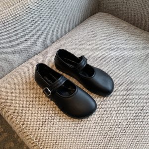 Mary Jane Flats for Women - 2025 Spring Style, Lambskin, One-Strap Buckle, Soft Sole, Shallow Mouth, Chic Flat Shoes