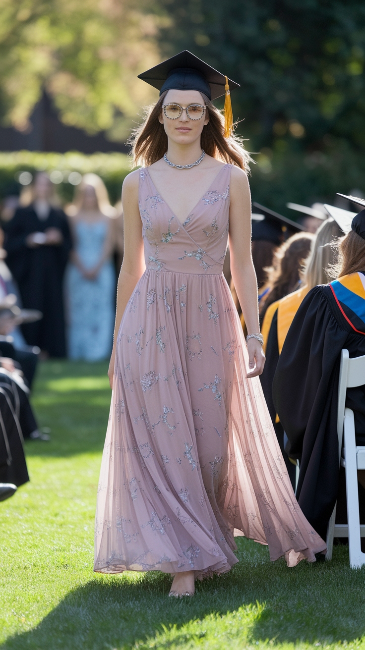 Choosing the Perfect Maxi Dress for Graduation Day outfit idea