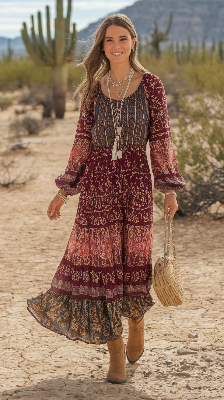 Elegant Maxi Dresses with Sleeves for Formal Events outfit idea