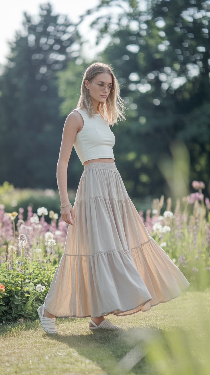 Maxi Skirt Inspo Outfit: Elevate Your Casual Look outfit idea