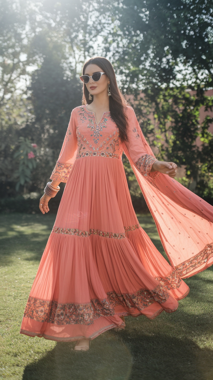 Maxi Style Pakistani Dresses: Cultural Elegance Reimagined outfit idea