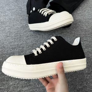 Men's American Style Cleanfit Derby Shoes with Milk-Flavored Sole, Minimalist Canvas Sneakers for High Street Commuting