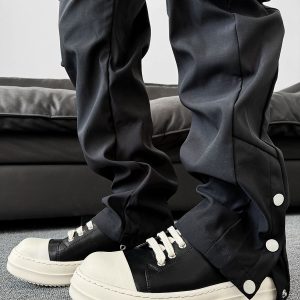 Men's American Style Cleanfit Derby Shoes with Milk-Flavored Sole, Minimalist Canvas Sneakers for High Street Commuting