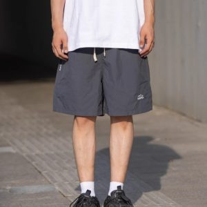 Men's and Women's Summer Outdoor Quick-Dry Breathable Sports Shorts - Solid Color Loose Fit Lightweight Beach Five-Point Pants