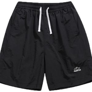 Men's and Women's Summer Outdoor Quick-Dry Breathable Sports Shorts - Solid Color Loose Fit Lightweight Beach Five-Point Pants