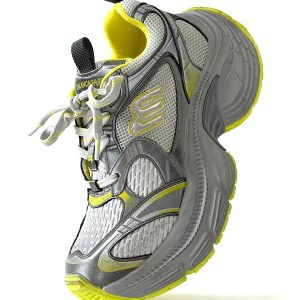 Men's and Women's Vintage Black Thick-Soled Dad Shoes - Height-Increasing Sports Sneakers for Couple, 90s Inspired