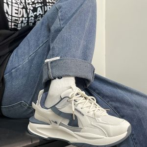 Men's Breathable Mesh Dad Shoes - Versatile Soft-Soled Sports Casual Footwear for Summer 2025