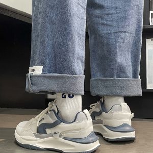 Men's Breathable Mesh Dad Shoes - Versatile Soft-Soled Sports Casual Footwear for Summer 2025