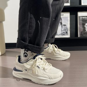 Men's Breathable Mesh Dad Shoes - Versatile Soft-Soled Sports Casual Footwear for Summer 2025