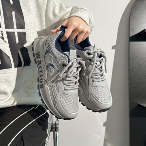 Men's Breathable Mesh Summer Shoes - Thick-Soled Casual Dad Sneakers - Soft-Bottom Versatile Sports Footwear