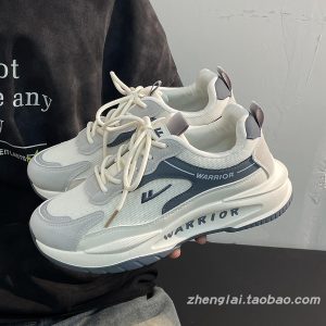 Men's Breathable Mesh Summer Shoes - Thick-Soled Casual Dad Sneakers - Soft-Bottom Versatile Sports Footwear