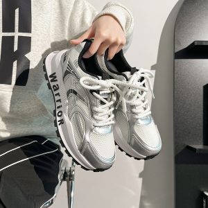 Men's Breathable Mesh Summer Shoes - Thick-Soled Casual Dad Sneakers - Soft-Bottom Versatile Sports Footwear