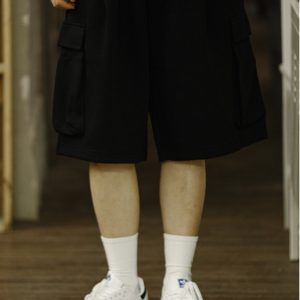 Men's Casual Loose Fit Shorts with Multiple Pockets, Straight-Leg Summer Sports Five-Point Pants, Trendy Streetwear