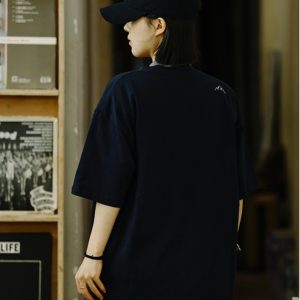 Men's Casual Retro Printed T-Shirt - Summer Loose Fit Round Neck Short Sleeve City Boy Trendy Minimalist Style