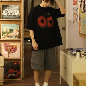 Men's Elastic Waist Shorts, Japanese Style Loose Casual Straight Pants, Summer 2023 Trend, Comfortable Fashion for Everyday Wear