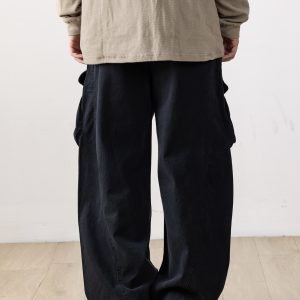 Men's Floor-Length Pleated Draped Casual Pants - Versatile American Style for Autumn, Trendy Workwear and Everyday Fashion