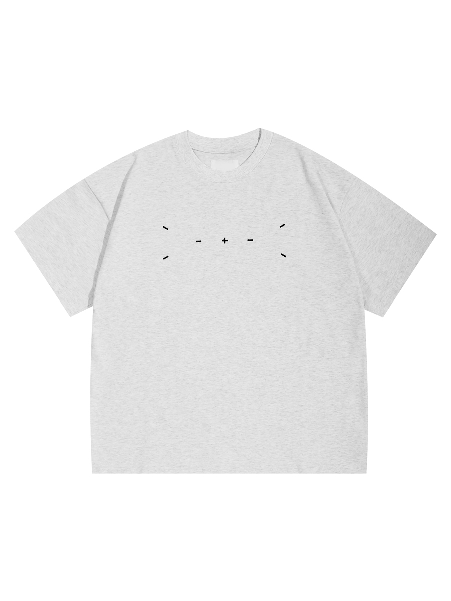 Men's Japanese Minimalist Short-Sleeve T-Shirt with Sewing Embroidery - 320g American Heavyweight Casual Trendy Wear Men's Japanese Minimalist Short-Sleeve T-Shirt with Sewing Embroidery - 320g American Heavyweight Casual Trendy Wear