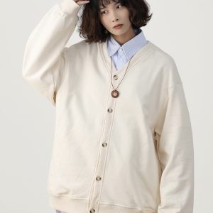 Men's Japanese Retro Casual Two-Piece Sweater Set, Spring Autumn Knitted Shirt, Lazy Style, National Trend, Y2K Fashion