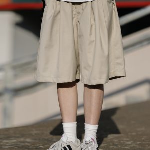 Men's Japanese Retro Summer Loose Shorts - Minimalist Solid Color Five-Point Pants for Trendy Style