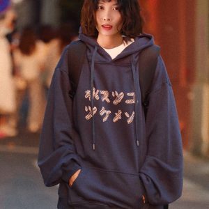 Men's Japanese-Style Thickened Fleece-Lined Hoodie - Loose Retro Top for Spring & Autumn, Couples' Outfit Jacket