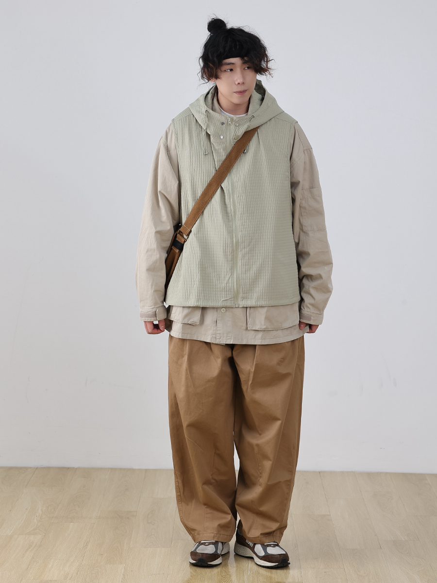 Men's Japanese Style Thin Hooded Vest - Versatile Outdoor Work Jacket for Couples, Trendy Fashion Essential Men's Japanese Style Thin Hooded Vest - Versatile Outdoor Work Jacket for Couples, Trendy Fashion Essential