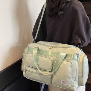 Men's Large Capacity Sports Fitness Bag - Lightweight Shoulder Tote for Short Trips & Business Travel - Versatile Maternity Luggage Bag