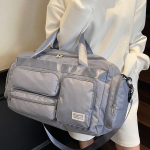 Men's Large Capacity Sports Fitness Bag - Lightweight Shoulder Tote for Short Trips & Business Travel - Versatile Maternity Luggage Bag