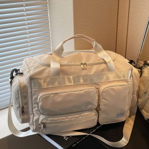 Men's Large Capacity Sports Fitness Bag - Lightweight Shoulder Tote for Short Trips & Business Travel - Versatile Maternity Luggage Bag