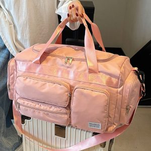 Men's Large Capacity Sports Fitness Bag - Lightweight Shoulder Tote for Short Trips & Business Travel - Versatile Maternity Luggage Bag