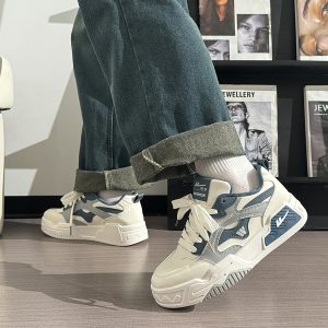 Men's Lightweight Breathable Mesh Sneakers, Korean Style Casual Summer Shoes, Trendy Versatile Design