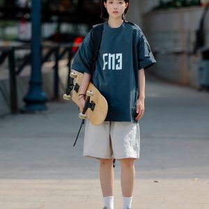 Men's Loose-Fit Japanese Retro Pocket Shorts - Casual Thin Streetwear Five-Point Design