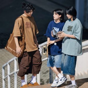 Men's Outdoor Functional Windbreaker Shorts, Quick-Drying Loose Seven-Point Pants with Large Pockets for Active Adventures