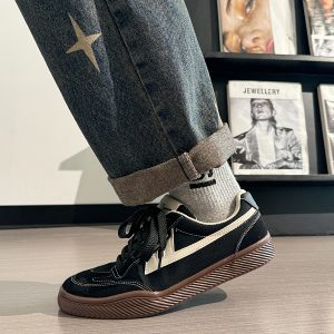 Men's Retro Black Canvas Sneakers - Summer Minimalist Soft-Soled Commuting Shoes, Stylish Breathable Design