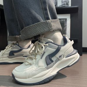 Men's Summer Mesh Dad Shoes - Versatile Soft Sole Breathable American Retro Sports Casual Footwear