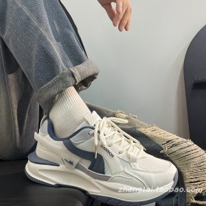 Men's Summer Mesh Dad Shoes - Versatile Soft Sole Breathable American Retro Sports Casual Footwear