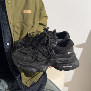 Men's Thick-Soled Dad Shoes - Retro Mesh Breathable Sports Casual Footwear for Summer, Versatile Y2K INS Trend