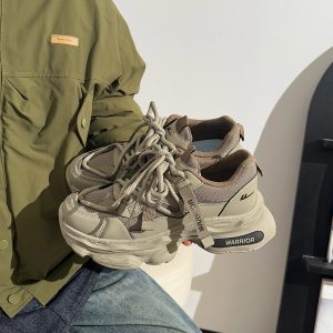 Men's Thick-Soled Dad Shoes - Retro Mesh Breathable Sports Casual Footwear for Summer, Versatile Y2K INS Trend