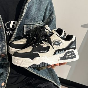 Men's Thick-Soled Sneakers - Korean Style Casual Sports Shoes for Spring & Autumn, Trendy Versatile Footwear