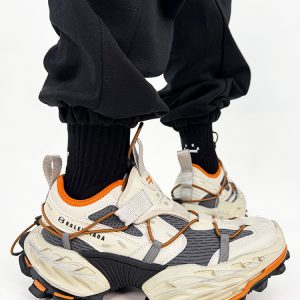 Men's Vintage Dad Shoes - Thick-Soled Breathable Mesh Height-Increasing Sports Shoes for Streetwear and Hiking