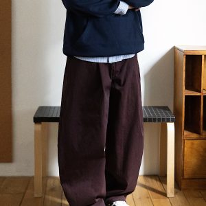 Men's Wide-Leg Casual Pants with Curved Blade Design & Elastic Waist - Versatile Spring Trend for 90s Inspired Style