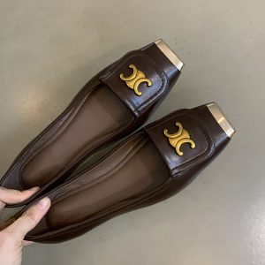 Metallic Square-Toe Sheepskin Mary Jane Shoes for Women - Elegant Flat Evening Footwear with Internal Height Increase