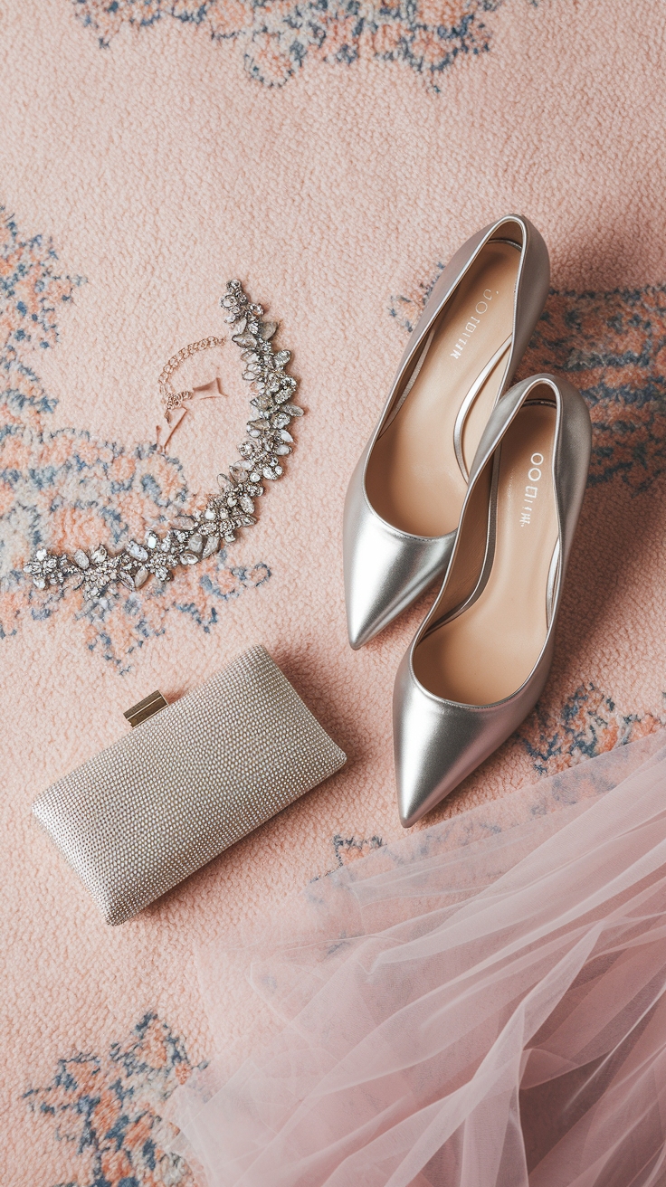 Metallic Pointed Heels for Sleek Sophistication outfit idea